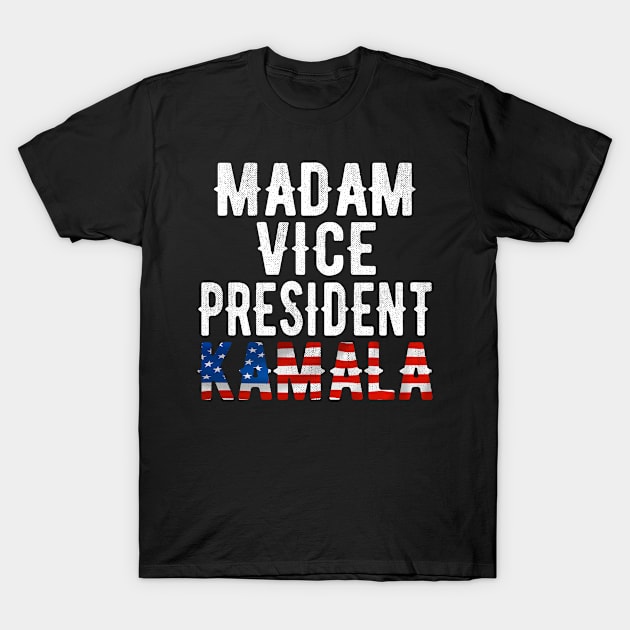 Madam Harris Vice President Kamala MVP T-Shirt by OriginalGiftsIdeas